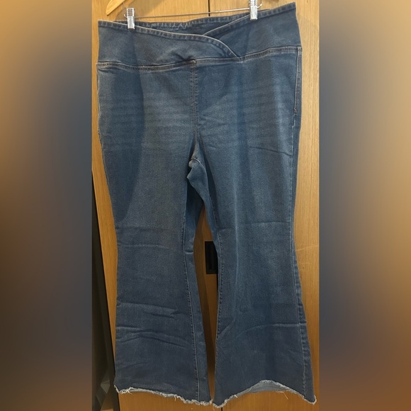 Vanilla Star Denim - Vanilla Star Dark Blue Flare Stretch Jeans